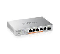 Zyxel 5-Port PoE 2.5G Multi-Gig Unmanaged Switch @ 70W avec 4 x PoE++(60W) | 1 x 10G SFP+ | Desktop ou Wall Mount [XMG-105HP]