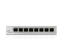 ZyXEL 8 ports Gigabit facile Web Managed Plus Switch, EN MÉTAL robuste, QoS, Webgui Jubmo cadres, VLAN, Dhcp client, Igmp, Agrégation, [Gs1200-8] (8 ports Smart plus Web Géré)