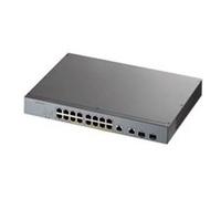 GS1350-18HP - Commutateur - intelligent - 16 x 10/100/1000 (PoE+) + 2 x combo Gigabit Ethernet / SFP Gigabit - de bureau - PoE+ (250 W)