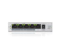 Zyxel GS1005HP Non-géré Gigabit Ethernet (10/100/1000) Connexion Ethernet, supportant l'alimentation via ce port (PoE) Argent