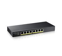 Zyxel Commutateur 8-Port GbE | PoE 60 Watt 802.3at | Smart Hybrid Mode Standalone ou Nebula Cloud | Montage en Bureau | Sans Ventilateur [GS1915-8EP]
