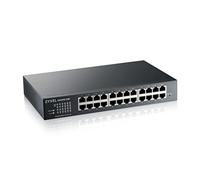 Zyxel Commutateur de Mode Hybride Intelligent GbE 24 Ports | Autonome ou Nebula Cloud | Montage en Rack | sans Ventilateur [GS1915 - 24E]