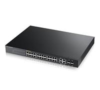 Zyxel Commutateur Ethernet 24 Ports Gigabit Web manageable, PoE+ [375W] et 4 Ports combo Uplink Gigabit [GS1920-24HP]