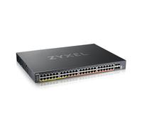 Zyxel Commutateur PoE 52 ports | 16 x 2,5 GbE, 32 x 1 GbE PoE++, 4 x 10G SFP+ | Commutateur d'accès multi-gig L3 géré dans le cloud | Double alimentation AC 960 W / DC 2400 W [XMG2230-52HP]