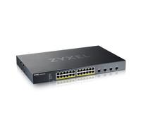 Zyxel Commutateur PoE+ Gigabit Ethernet 24 Ports géré intelligemment | Budget de 375 W | 4 emplacements SFP+ 10G | Mode Cloud Hybride [XGS1935-28HP]