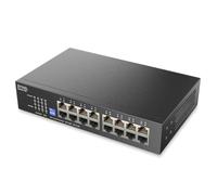 Zyxel Commutateur Réseau 16 Ports | Gigabit Ethernet Splitter Non Géré | 16 Ports GbE | Dip Commutable | sans Ventilateur | Kits de Montage Mural et en Rack Inclus | GS1100-16S