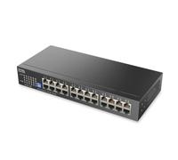 Zyxel Commutateur Réseau 24 Ports | Commutateur Gigabit Ethernet Non Géré | 24 Ports GbE | Dip Commutable | sans Ventilateur | Kits de Montage Mural et en Rack Inclus | GS1100-24ES