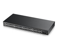 Zyxel Commutateur Switch Gigabit 48 Ports | Gestion Intelligente | Montage en Rack avec 2 Ports SFP | VLAN, IGMP, QoS [GS1900-48]