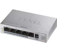 Zyxel GS1005HP Non-géré Gigabit Ethernet (10/100/1000) Connexion Ethernet, supportant l'alimentation via ce port (PoE) Argent