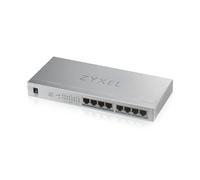 Zyxel GS1008-HP, 8 Port Gigabit PoE+ unmanaged desktop Switch, 8 x PoE, 60 Watt
