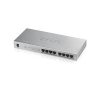 Zyxel GS1008HP Non-géré Gigabit Ethernet (10/100/1000) Connexion Ethernet, supportant l'alimentation via ce port (PoE) Gris