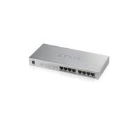 Zyxel GS1008HP Switch Non-Géré 8 ports Gigabit Ethernet PoE (802.3af/at) 16 Gbps, Jumbo Frames 9000, Alimentation Externe 55V, Standards IEEE 802.3x
