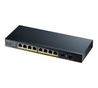Zyxel Switch Gigabit GS1100-10HP 10 ports non administrable – 8 PoE+ 130 Watts – sans ventilateur