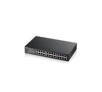 Zyxel GS1100-24E Switch Gigabit Ethernet Non-Géré 24 Ports RJ-45 10/100/1000, Capacité 48 Gbit/s, MAC 8000 entrées, Montage Mural et Rack