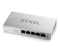 Zyxel Switch PoE 5 Ports | Commutateur Ethernet Gigabit Manageable en Web | 4 Ports PoE+ Budget de 68W | QoS, Link Aggregation, VLAN, IGMP Snooping | sans Ventilateur | Desktop [GS1200-5HPv3]
