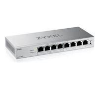 Zyxel Switch PoE 8 Ports | Commutateur Ethernet Gigabit Manageable en Web | 4 Ports PoE+ Budget de 68W | QoS, Link Aggregation, VLAN, IGMP Snooping | sans Ventilateur | Desktop [GS1200-8HPv3]