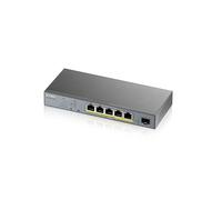 Zyxel GS1350-6HP-EU0101F commutateur réseau Géré L2 Gigabit Ethernet (10/100/1000) Connexion Ethernet, supportant l'alimentation via ce port (PoE) Gris