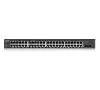GS1900 Series GS1900-48HPv2 - Commutateur - intelligent - 48 x 10/100/1000 (24 PoE+) + 2 x Gigabit SFP (liaison montante) - Montable sur rack, de
