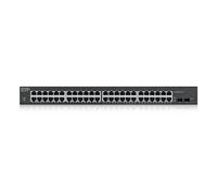 Zyxel GS1900-48HPv2 Géré L2 Gigabit Ethernet (10/100/1000) Connexion Ethernet, supportant l'alimentation via ce port (PoE) Noir