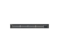 Zyxel GS1900-48HPv2 Switch Géré L2 Gigabit Ethernet 48 RJ-45 + 2 SFP, PoE 170W, 100Gbit/s, VLAN, QoS, Montage en Rack, Conforme IEEE 802.3af/at