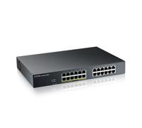 Zyxel GS1915-24EP Géré L2 Gigabit Ethernet (10/100/1000) Connexion Ethernet, supportant l'alimentation via ce port (PoE) 1U Noir