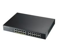 Zyxel Commutateur 24-Port GbE | PoE Switch 130 Watt 802.3at | Montage en Rack | Smart Hybrid Mode Standalone ou Nebula Cloud [GS1915-24EP]