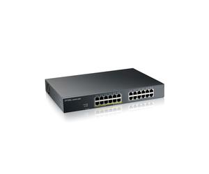Zyxel GS1915-24EP Switch Gigabit Ethernet L2 Géré 24 Ports RJ-45 PoE+ 130W, Capacité 48Gbps, 8000 MAC, VLAN, QoS, Management Web/Cloud, Format 1U