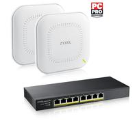 Zyxel GS1915-8EP Géré L2 Gigabit Ethernet (10/100/1000) Connexion Ethernet, supportant l'alimentation via ce port (PoE) Noir