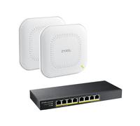 Zyxel GS1915-8EP Géré L2 Gigabit Ethernet (10/100/1000) Connexion Ethernet, supportant l'alimentation via ce port (PoE) Noir