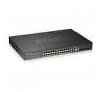 Zyxel GS1920-24HPV2 Géré Gigabit Ethernet (10/100/1000) Connexion Ethernet, supportant l'alimentation via ce port (PoE) Noir