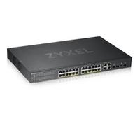 Zyxel GS1920-24HPV2 Géré Gigabit Ethernet (10/100/1000) Connexion Ethernet, supportant l'alimentation via ce port (PoE) Noir