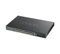 Zyxel GS1920-24HPV2 Géré Gigabit Ethernet (10/100/1000) Connexion Ethernet, supportant l'alimentation via ce port (PoE) Noir