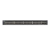 Zyxel GS1920-48v2 - Commutateur - intelligent - 48 x 10/100/1000 + 4 x SFP Gigabit combiné + 2 x Gigabit SFP - Montable sur rack