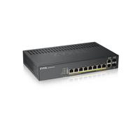 Zyxel GS1920-8HPV2, Géré, Gigabit Ethernet (10/100/1000), Connexion Ethernet, supportant l'alimentation via ce port (PoE), Montage mural GS1920-8HPV2-