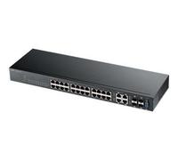 Zyxel GS2210-24 - Commutateur - Géré - 24 x 10/100/1000 + 4 x SFP Gigabit combiné - de bureau, Montable sur rack