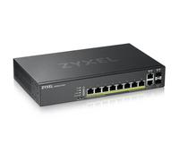Zyxel GS2220-10HP-EU0101F commutateur réseau Géré L2 Gigabit Ethernet (10/100/1000) Connexion Ethernet, supportant l'alimentation via ce port (PoE) Noir