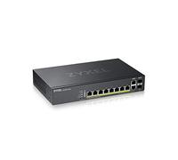 Zyxel GS2220-10HP-EU0101F commutateur réseau Géré L2 Gigabit Ethernet (10/100/1000) Connexion Ethernet, supportant l'alimentation via ce port (PoE) Noir