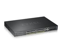 Zyxel GS2220-28HP-EU0101F commutateur réseau Géré L2 Gigabit Ethernet (10/100/1000) Connexion Ethernet, supportant l'alimentation via ce port (PoE) Noir