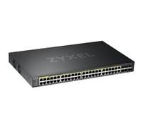 Zyxel GS2220-50HP-EU0101F commutateur réseau Géré L2 Gigabit Ethernet (10/100/1000) Connexion Ethernet, supportant l'alimentation via ce port (PoE) Noir
