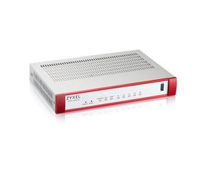 Zyxel Pare-feu de cybersécurité Haute Vitesse | PoE+ | Recommandé jusqu'à 15 utilisateurs | Nebula Cloud | Pack de sécurité UTM Gold d'un an [USGFLEX50HP]