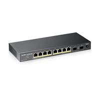 Zyxel Switch Gigabit GS1100-10HP 10 ports non administrable – 8 PoE+ 130 Watts – sans ventilateur