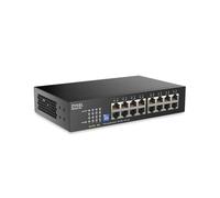 Zyxel Commutateur réseau GS1100-16S – 16 ports Gigabit non géré, sans ventilateur, DIP commutable