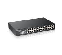 Zyxel Switch Ethernet 24 ports Gigabit GS1100-24E – Non administrable, sans ventilateur