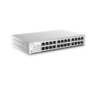 Zyxel Switch Ethernet 24 Ports | Unmanaged+ Gigabit | GS1100-24E | 24x Ports GbE, Sans Ventilateur, Kit Mural Inclus, Support Auto MDI/MDI-X, VLAN, Prévention de Boucle