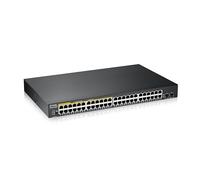 Zyxel Switch GS1900-48HPv2 Géré L2 Gigabit Ethernet (10/100/1000) PoE Noir