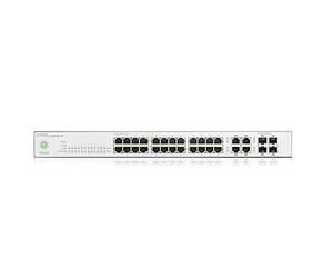 Zyxel Switch Nebula 24 Ports Gigabit et 4 x Uplink 1000Mbps SFP, Manageable de Niveau 2 via le Cloud (licence pack professionnel 1 an incluse) [NSW100-28]