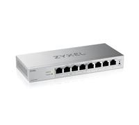 Zyxel Switch PoE 8 Ports | Commutateur Ethernet Gigabit Manageable en Web | 4 Ports PoE+ Budget de 68W | QoS, Link Aggregation, VLAN, IGMP Snooping | sans Ventilateur | Desktop [GS1200-8HPv3]
