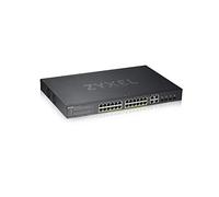 Zyxel GS1920-24HPV2 Géré Gigabit Ethernet (10/100/1000) Connexion Ethernet, supportant l'alimentation via ce port (PoE) Noir
