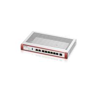 Zyxel USGFLEX200H Pare-feu filaire 5 Gbit/s, Débit 5000 Mpps, 8 ports RJ-45, 1 port USB 2.0, Algorithmes SSL/TLS, Gestion uOS, 427x247x73mm