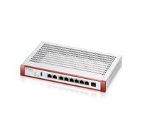 Zyxel USGFLEX200H ZyWALL Firewall Haute Vitesse pour la Cybersécurité | Pack Sécurité UTM d'un An | 2x Multi-Gig 2.5G | VPN | Business Class | Jusqu'à 100 Utilisateurs | Option Nebula Cloud